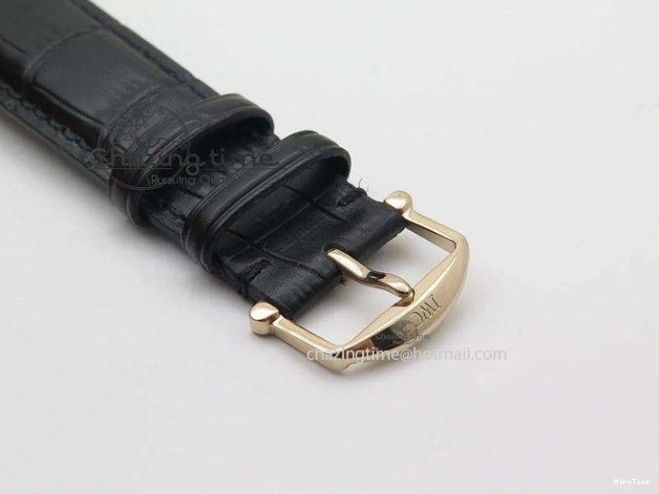 MIROTIME 0517 Portofino Chrono RG Black Dial on Black Leather Strap A HighPerformance 7389